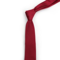 Gyovl Classic Solid Red Men Cravat - Elegant and Timeless Accessory for Formal and Casual Wear - Perfect for Weddings and Events